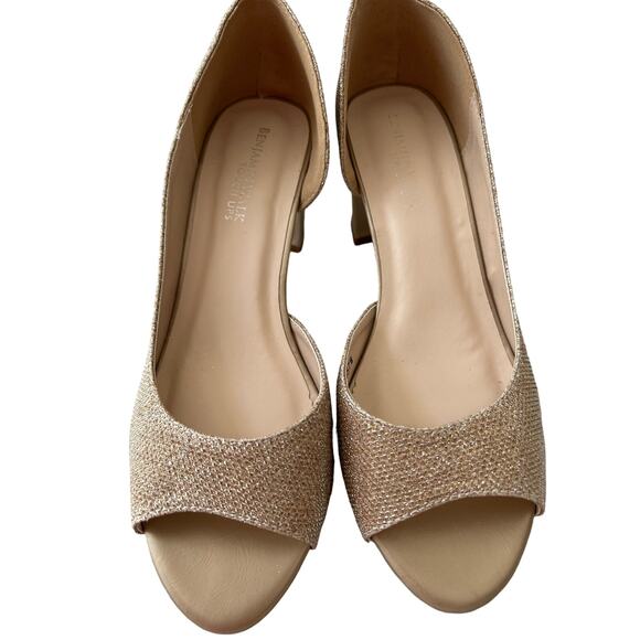 Joy Champagne Touch Ups Shoe - Classic Peeptoe d'Orsay Pump, Size 7 W - Picture 2 of 6